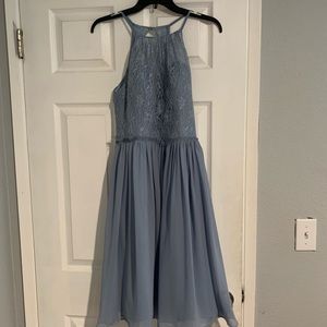 Azazie dusty blue bridesmaid/semi formal dress